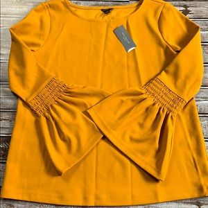 Mustard yellow Ann Taylor top